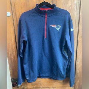 Men’s Nike Dri-Fit NFL Patriots zip pullover jacket size Medium
